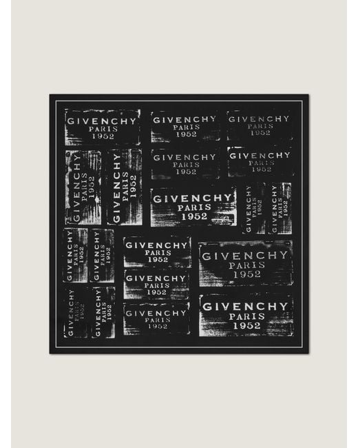 Givenchy Black Stamp Square