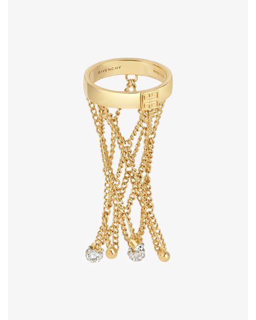 Givenchy Metallic Pearling Ring