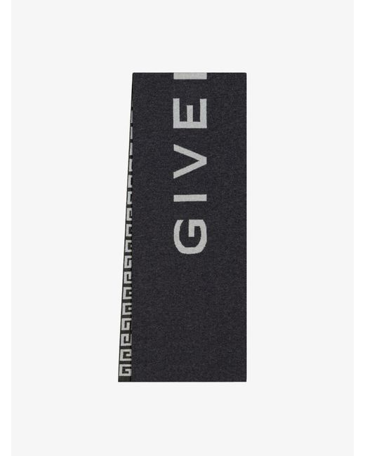 Givenchy Black 4G Double Sided Scarf