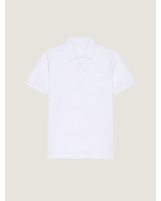 Polo in cotone con applicazione di Givenchy in White da Uomo