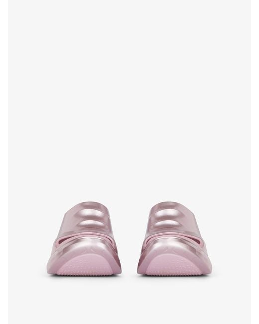 Sandales compensées Marshmallow en gomme laminé Givenchy en coloris Pink