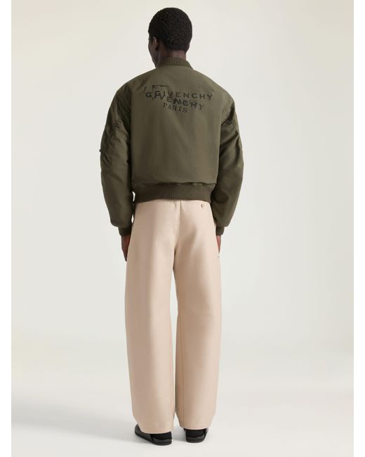 Givenchy Green Couture Seam Bomber for men
