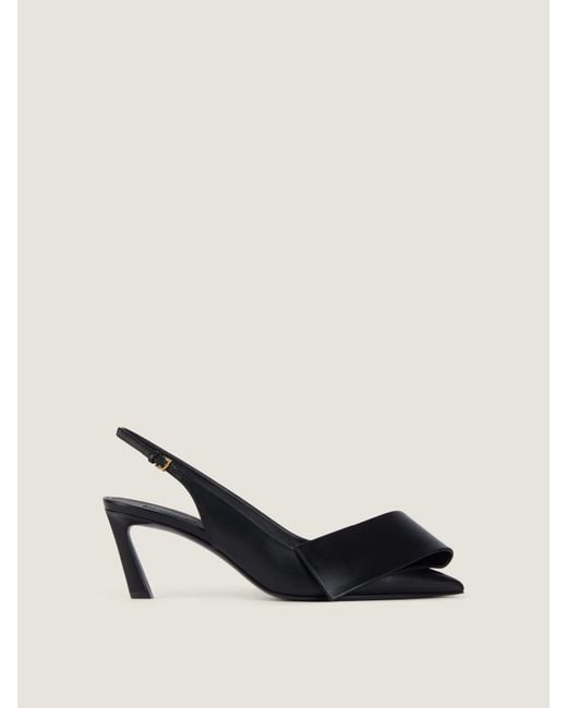 Givenchy Natural Twisted Ribbon Slingbacks Pumps