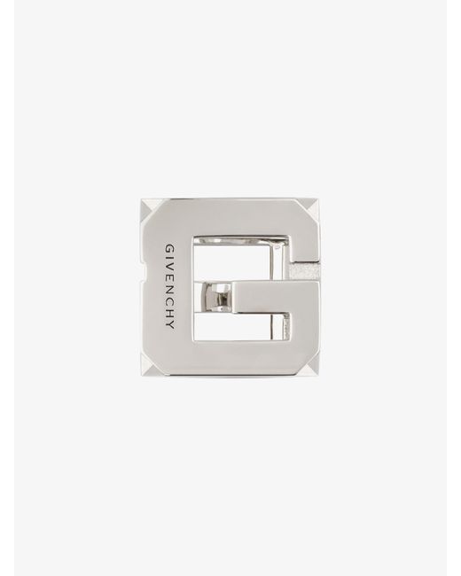 Bague G Cube en metal Givenchy pour homme en coloris Blanc Lyst