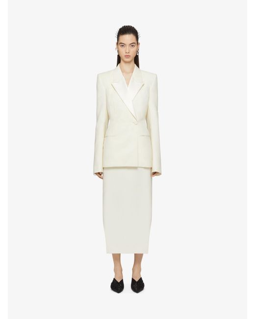 Givenchy White Asymmetric Skirt