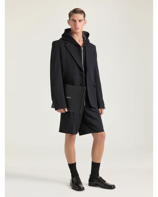 Givenchy Black Antigona Stamped Large Pouch for men