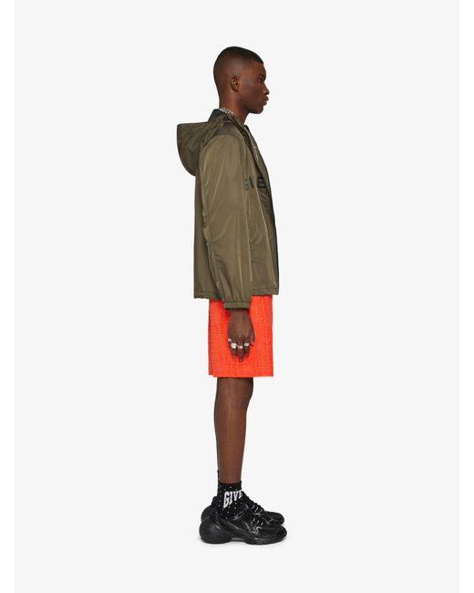 Giacca a vento in tessuto tecnico di Givenchy in Green da Uomo