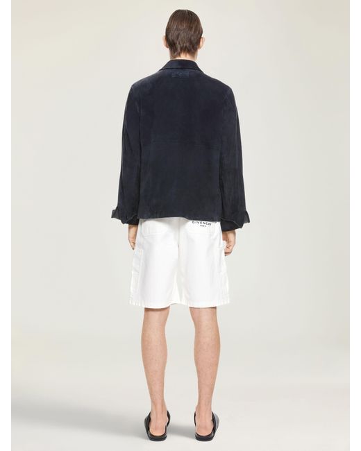 Givenchy Blue Couture Seam Overshirt for men