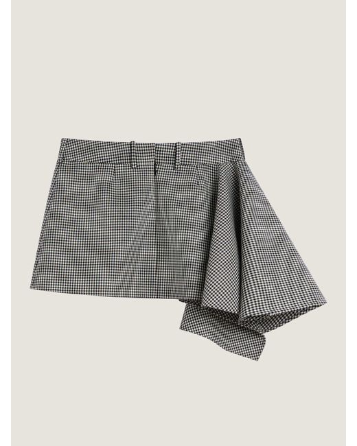 Givenchy Gray Slashed Mini Skirt