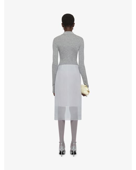Pullover stile polo in lana di Givenchy in White