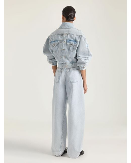 Givenchy Blue Back-To-Front Cocoon Jacket