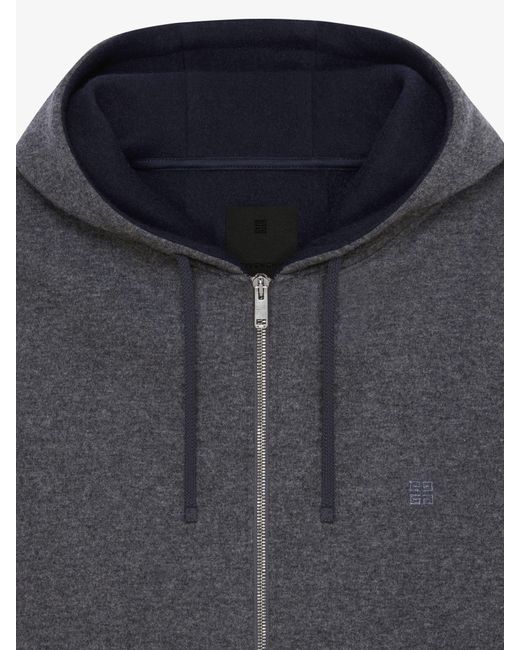 Givenchy Gray Boxy Fit Hoodie for men