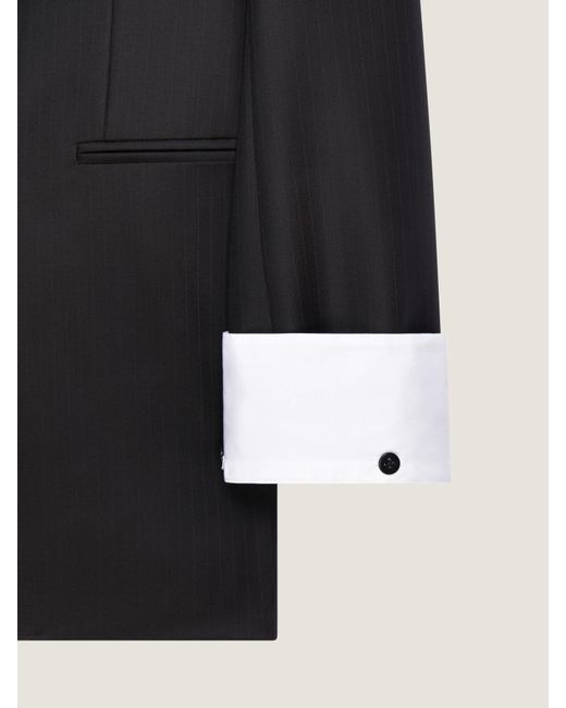 Givenchy Blue Double-Breasted Striped Jacket