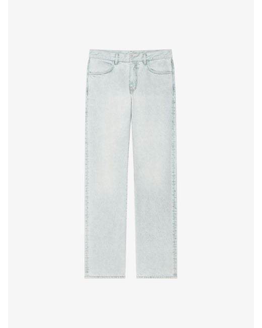 Jeans in denim di Givenchy in White da Uomo
