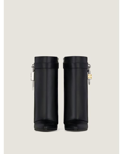 Givenchy Black Shark Lock Ankle Boots