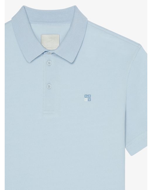 Polo en coton Givenchy pour homme en coloris Blue