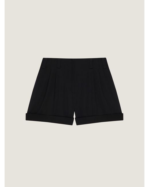 Givenchy Black Double Pleat Shorts
