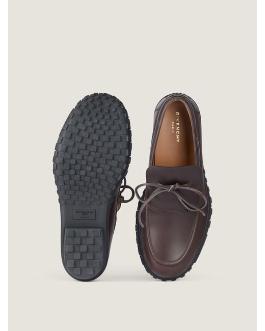 Givenchy Brown Echo Boat Shoes for men