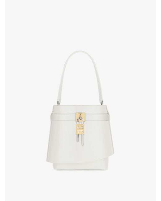 Givenchy White Shark Lock Bucket Bag
