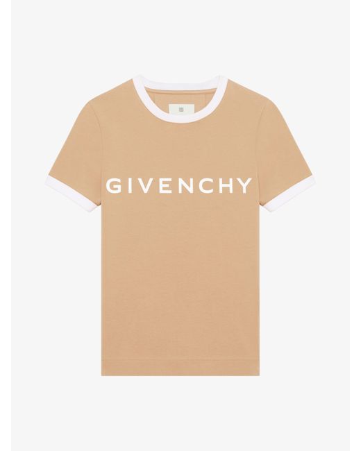 T-shirt slim Archetype en coton Givenchy en coloris Natural