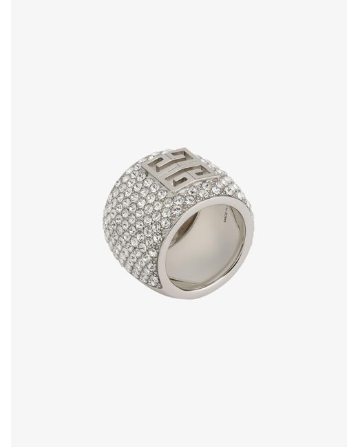 Givenchy White 4G Ring