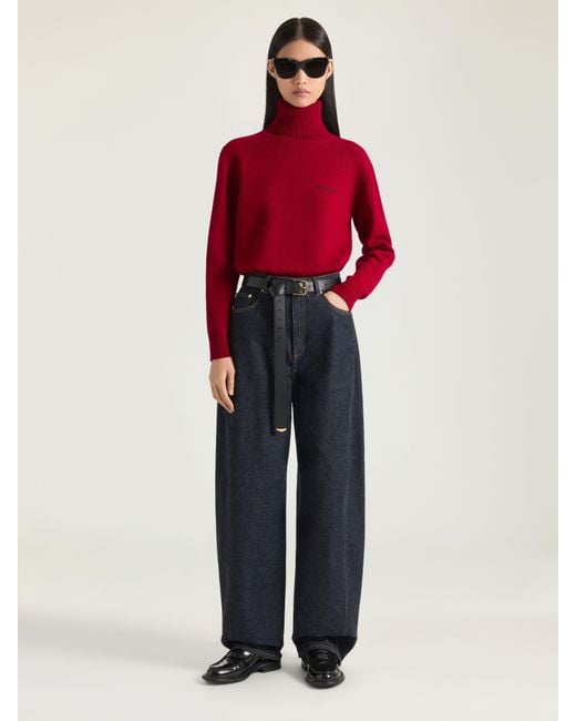 Givenchy Red Turtleneck Sweater