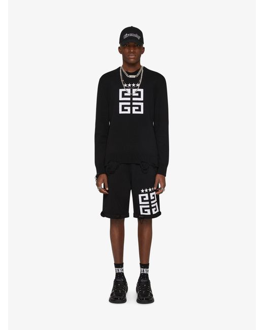 Pull 4G Stars en jersey Givenchy pour homme en coloris Black