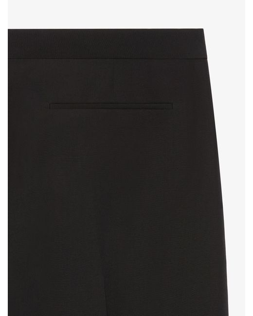 Pantaloni tailleur in lana di Givenchy in Black da Uomo