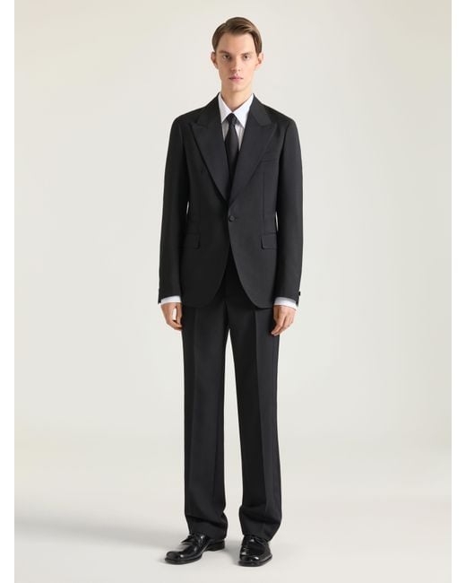 Givenchy Black Single-Breasted Deconstructed Jacket for men