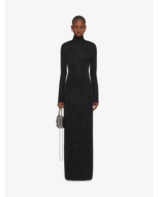 Abito in lurex e jacquard floreale di Givenchy in Black