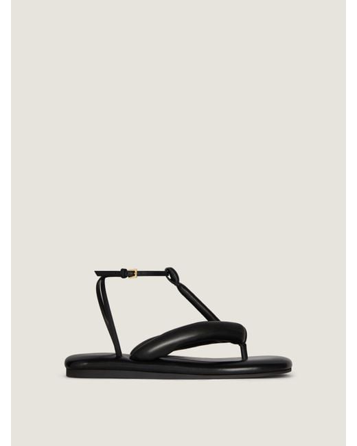 Givenchy Natural Boudoir Bicolor Thongs In Nappa Leather