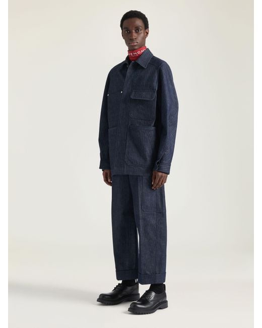 Givenchy Blue Cargo Trousers for men