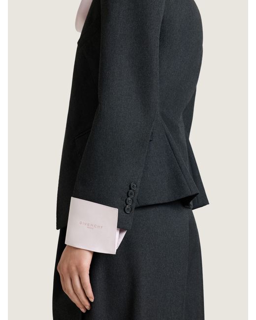 Givenchy Blue Reverse Lapel Jacket