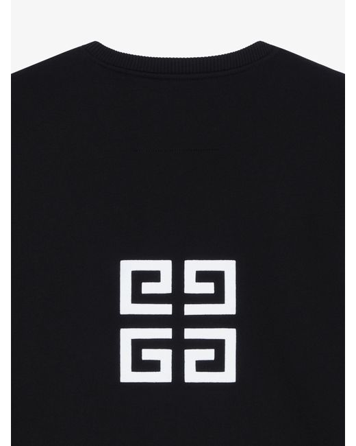 Felpa slim 4G in tessuto garzato di Givenchy in Black da Uomo