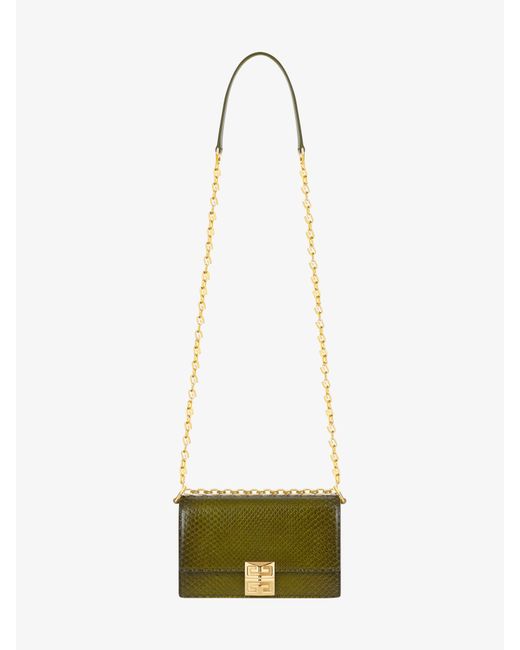 Givenchy Green Small 4g Bag In Python