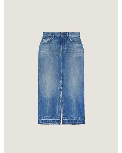 Givenchy Blue Midi Pants Skirt