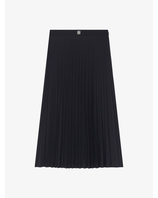 Givenchy Black Pleated Skirt