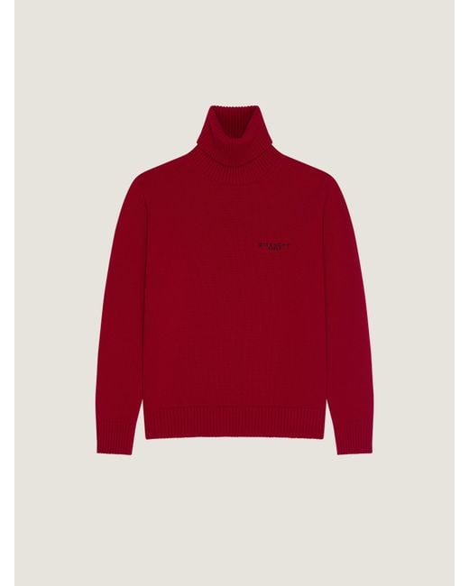 Givenchy Red Turtleneck Sweater