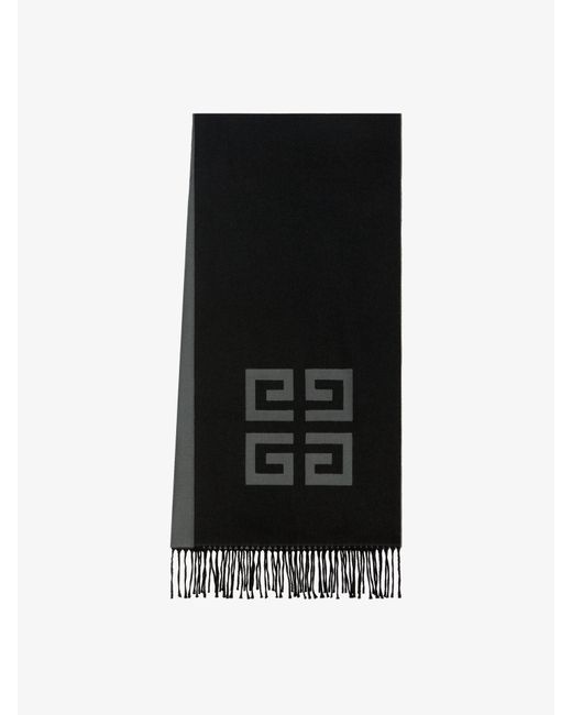 Sciarpa in lana 4G di Givenchy in Black da Uomo