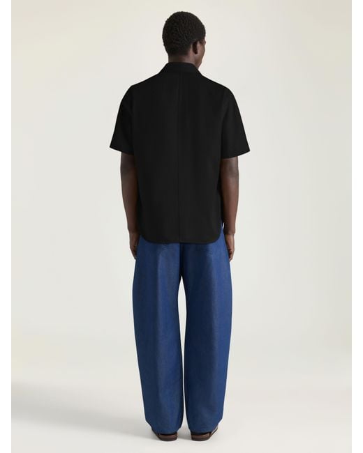 Givenchy Black Couture Seam Shirt In Cotton With Paris Patch for men