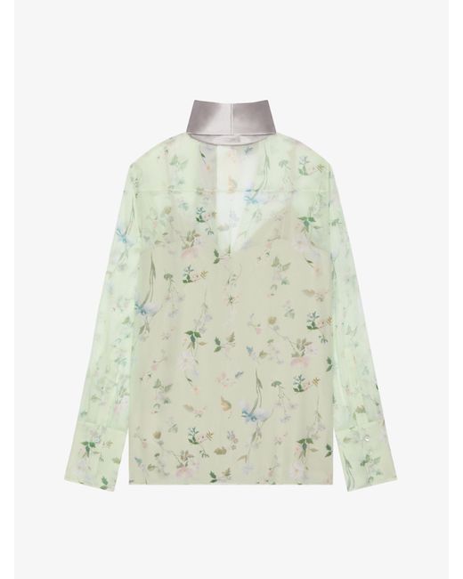 Givenchy White Printed Blouse