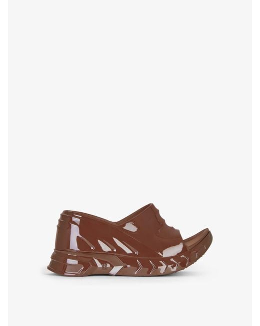 Givenchy Brown Marshmallow Wedge Sandal
