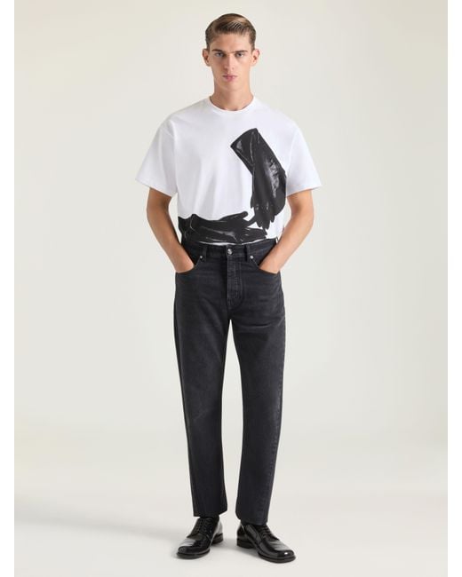 Givenchy Black Couture Seam Straight Fit Shadow Washed Jeans for men