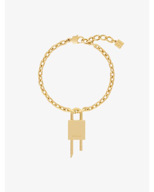 Givenchy Metallic Mini Lock Bracelet