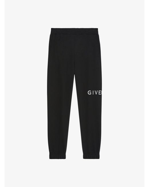 Pantaloni da jogging slim Archetype in tessuto garzato di Givenchy in Black da Uomo