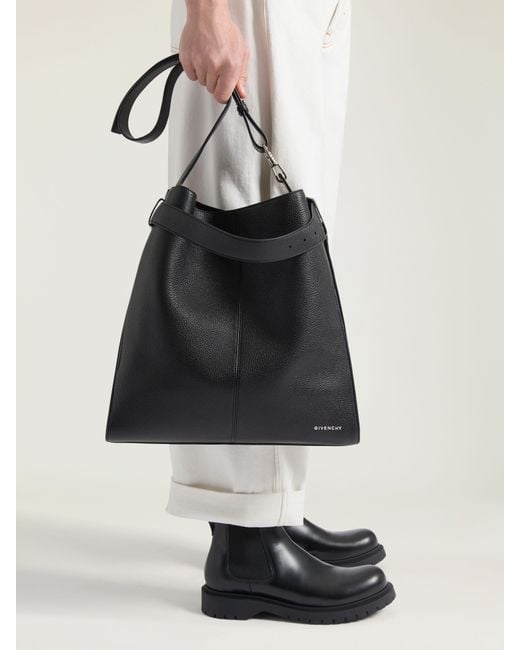 Givenchy Black Medium Belted Hobo Bag for men