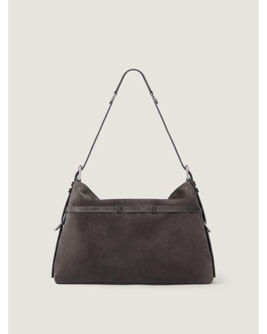 Givenchy Black Medium Voyou Bag Suede