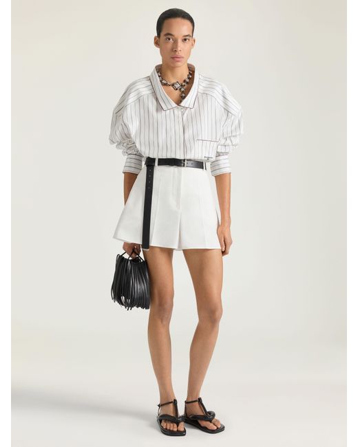 Givenchy Natural Pleated Back Shorts