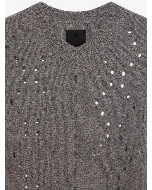 Pull en laine Givenchy pour homme en coloris Gray