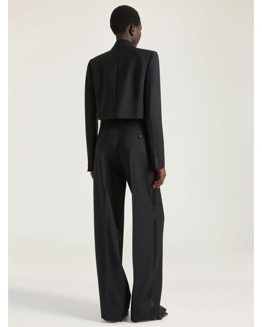 Givenchy Black Cropped Embroidered Jacket